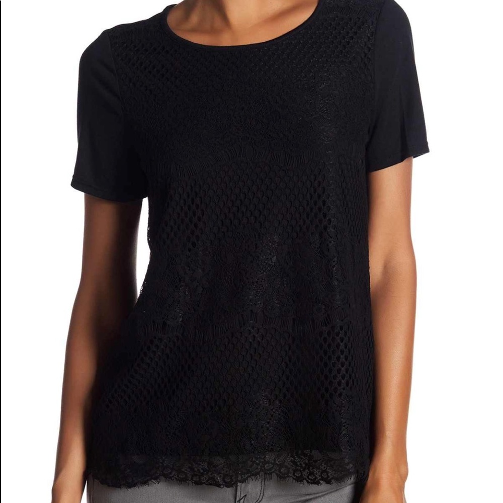 Black Lace Blouse